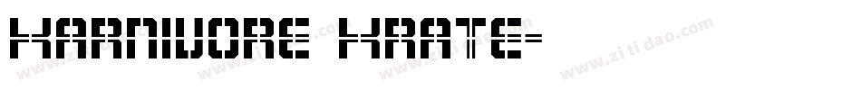 Karnivore Krate字体转换